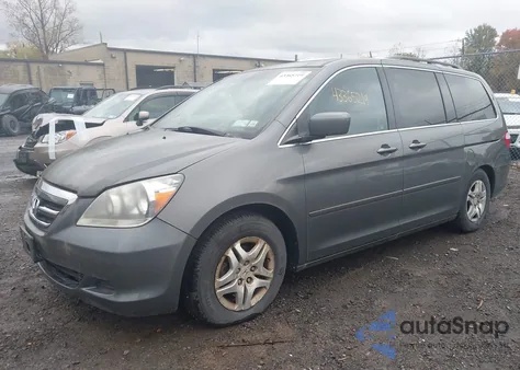 2007 Honda Odyssey Ex-L from USA, damaged, VIN 5FNRL38787B460701